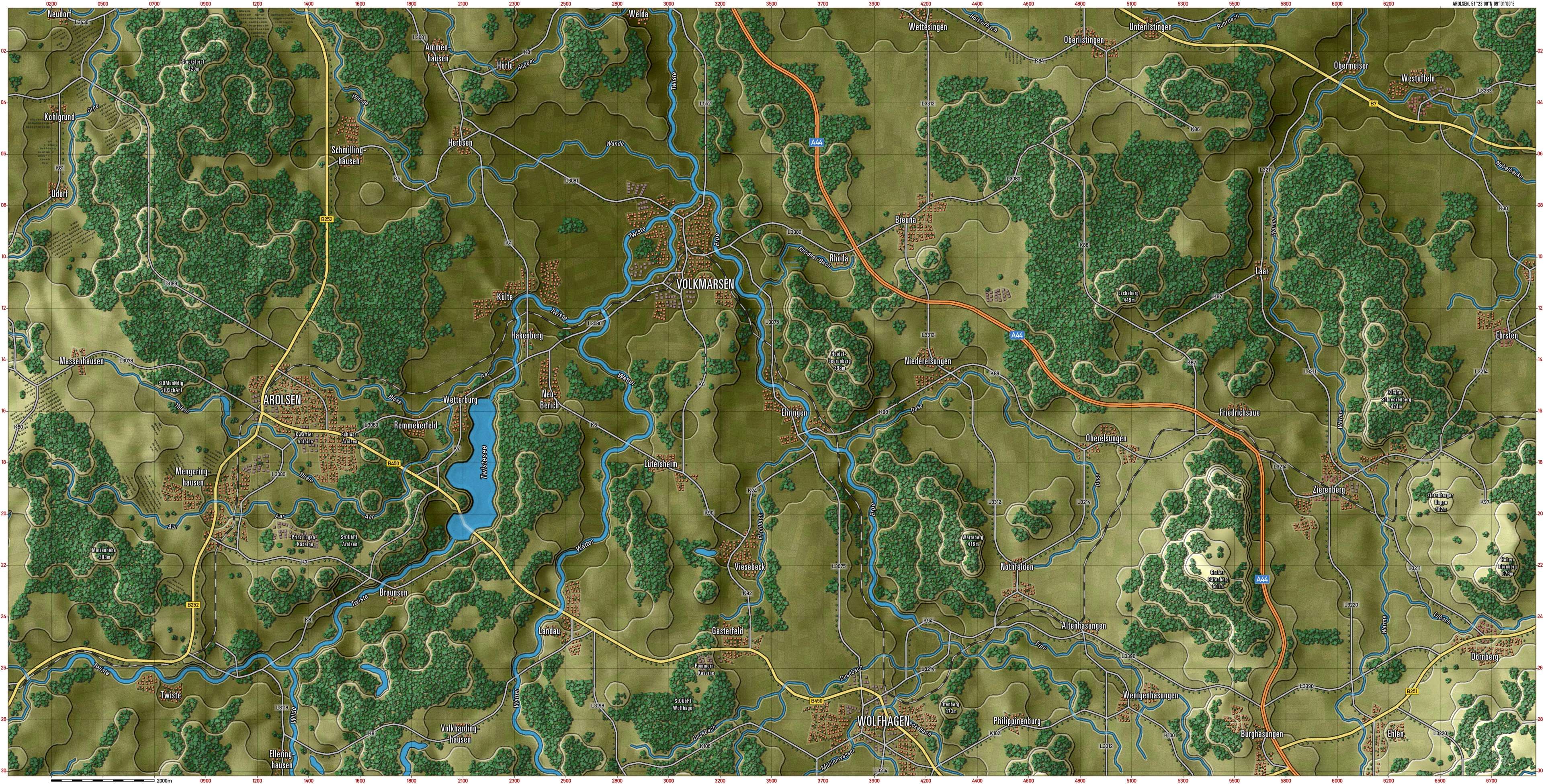 Arolsen Gameplay Map
