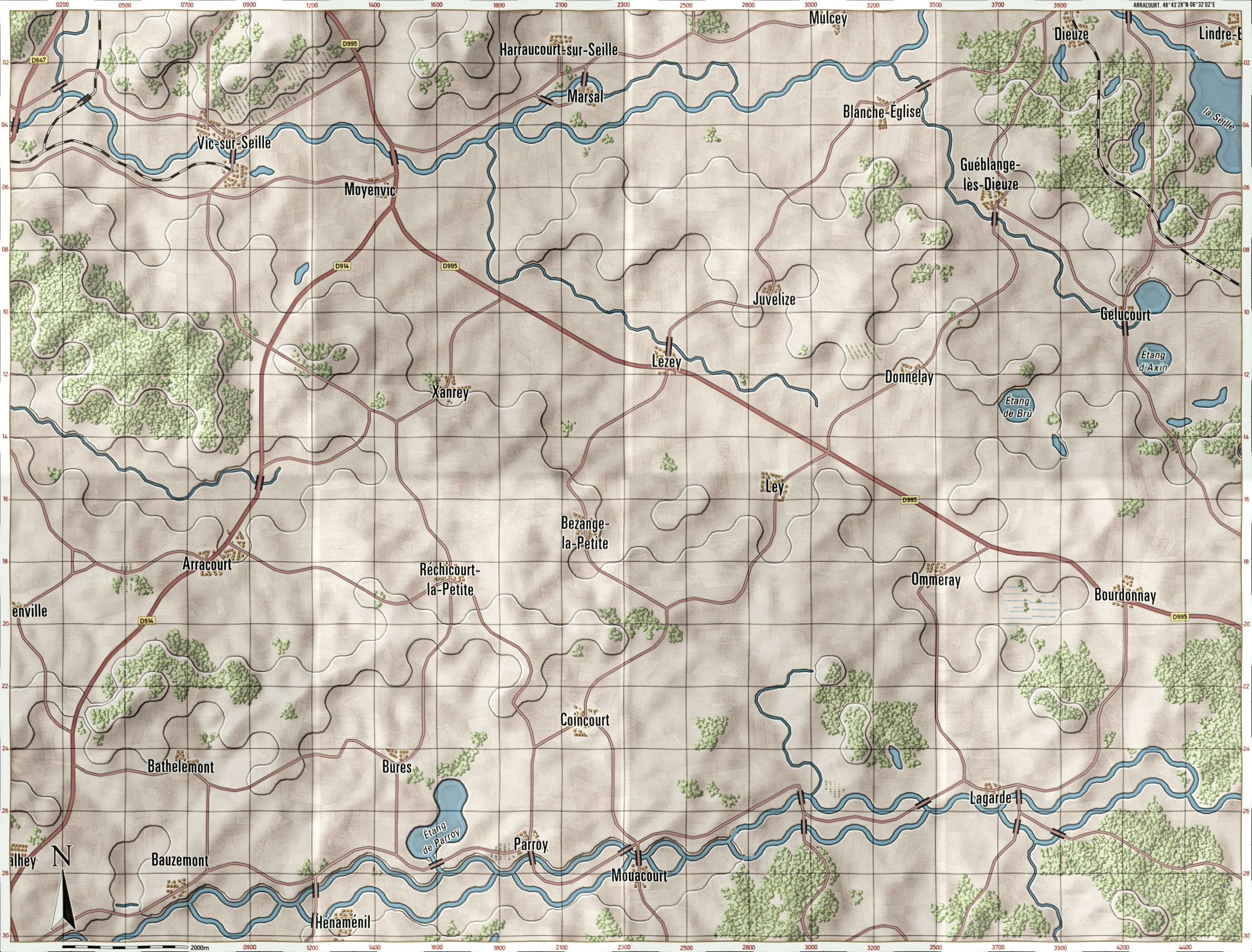 Arracourt Briefing Map