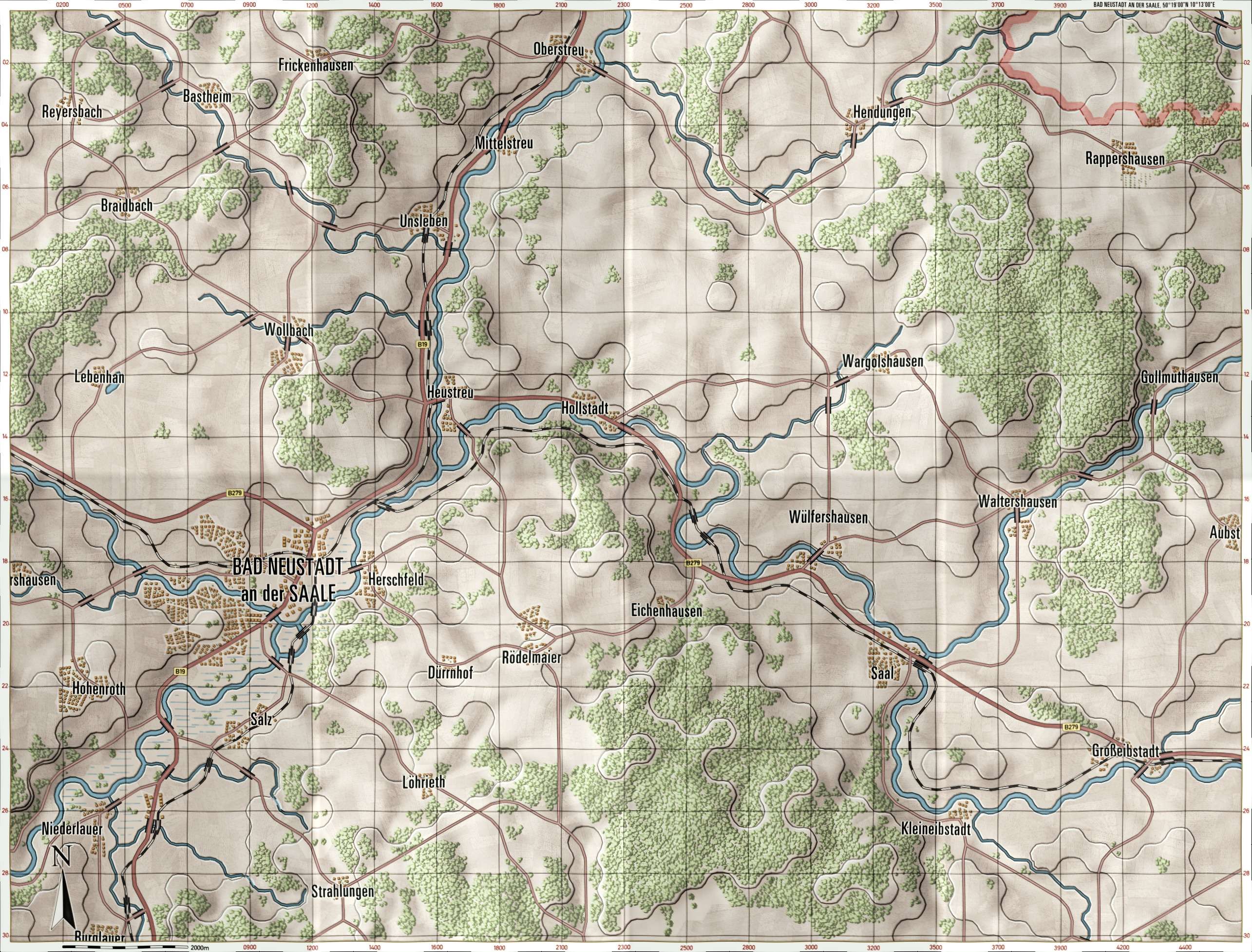 Bad Neustadt Briefing Map