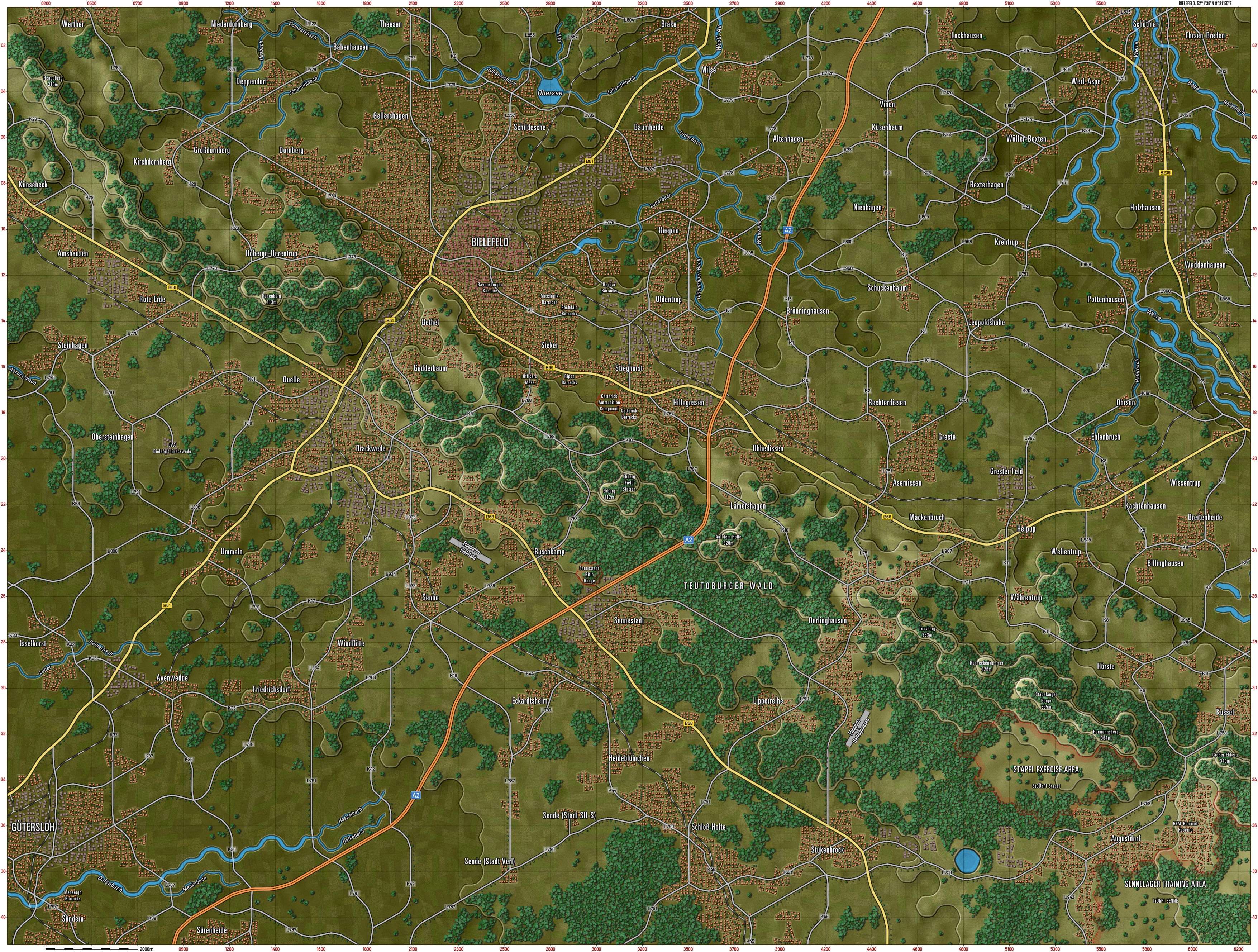 Bielefeld Gameplay Map