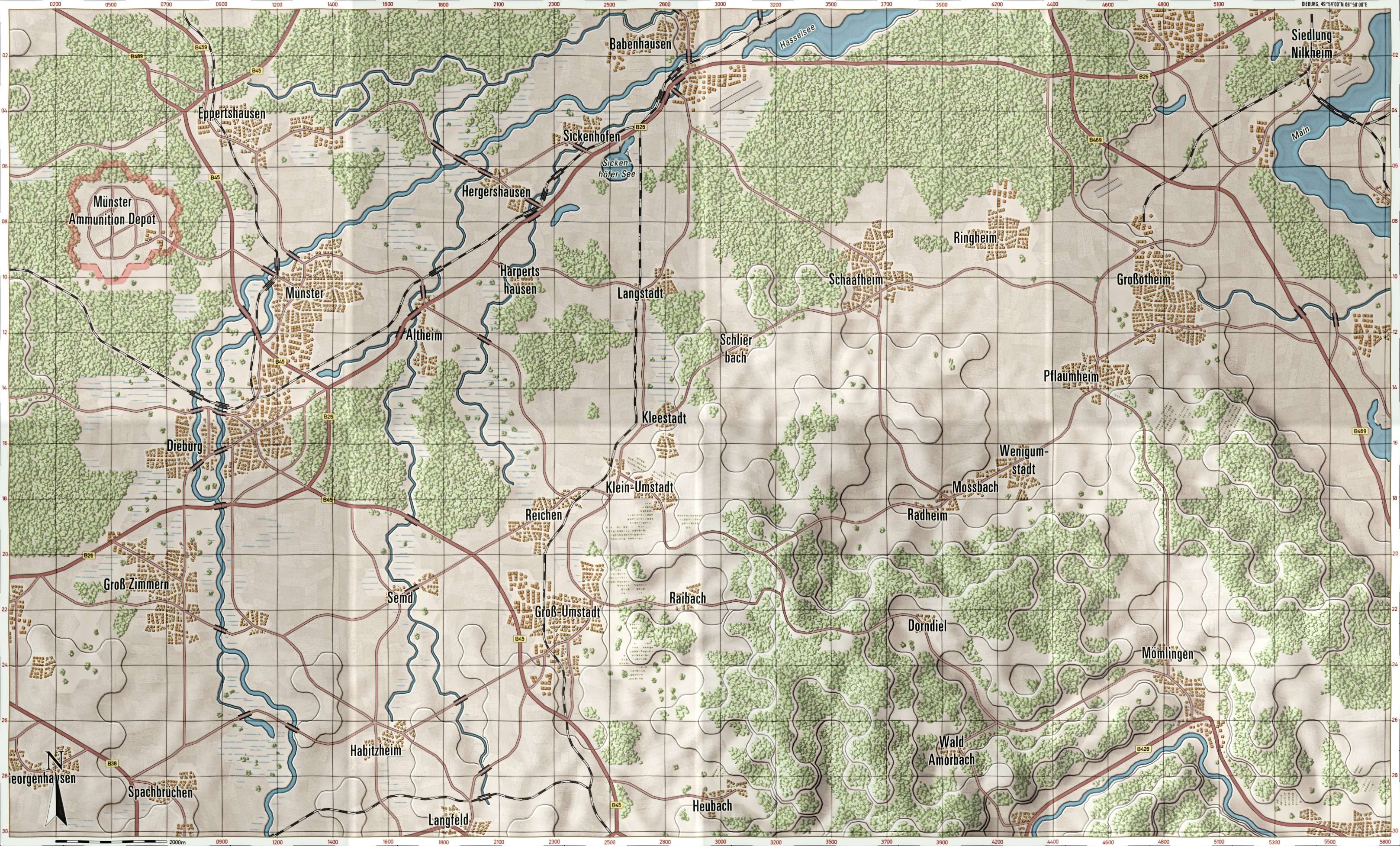Dieburg Briefing Map