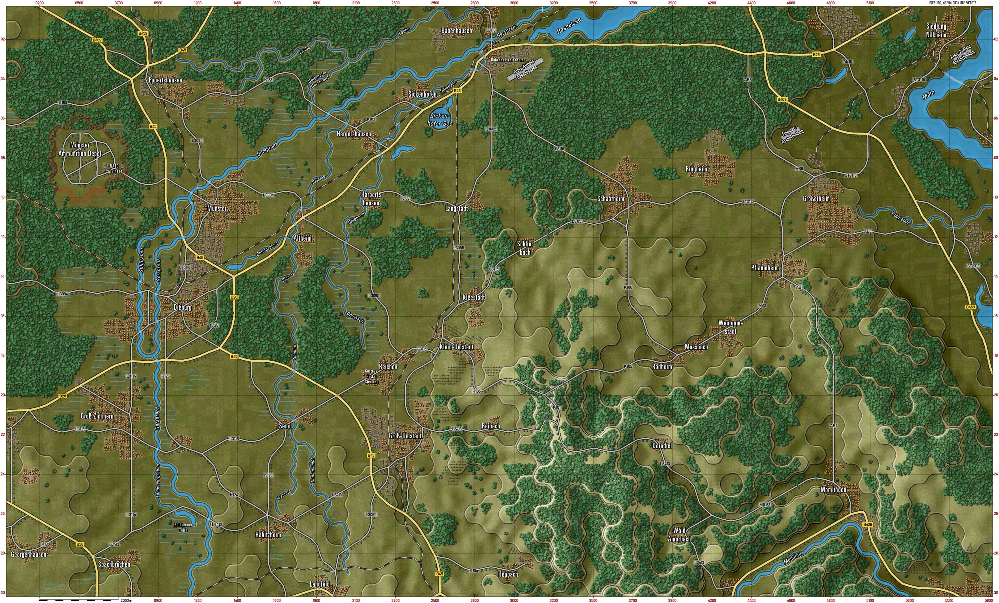 Dieburg Gameplay Map