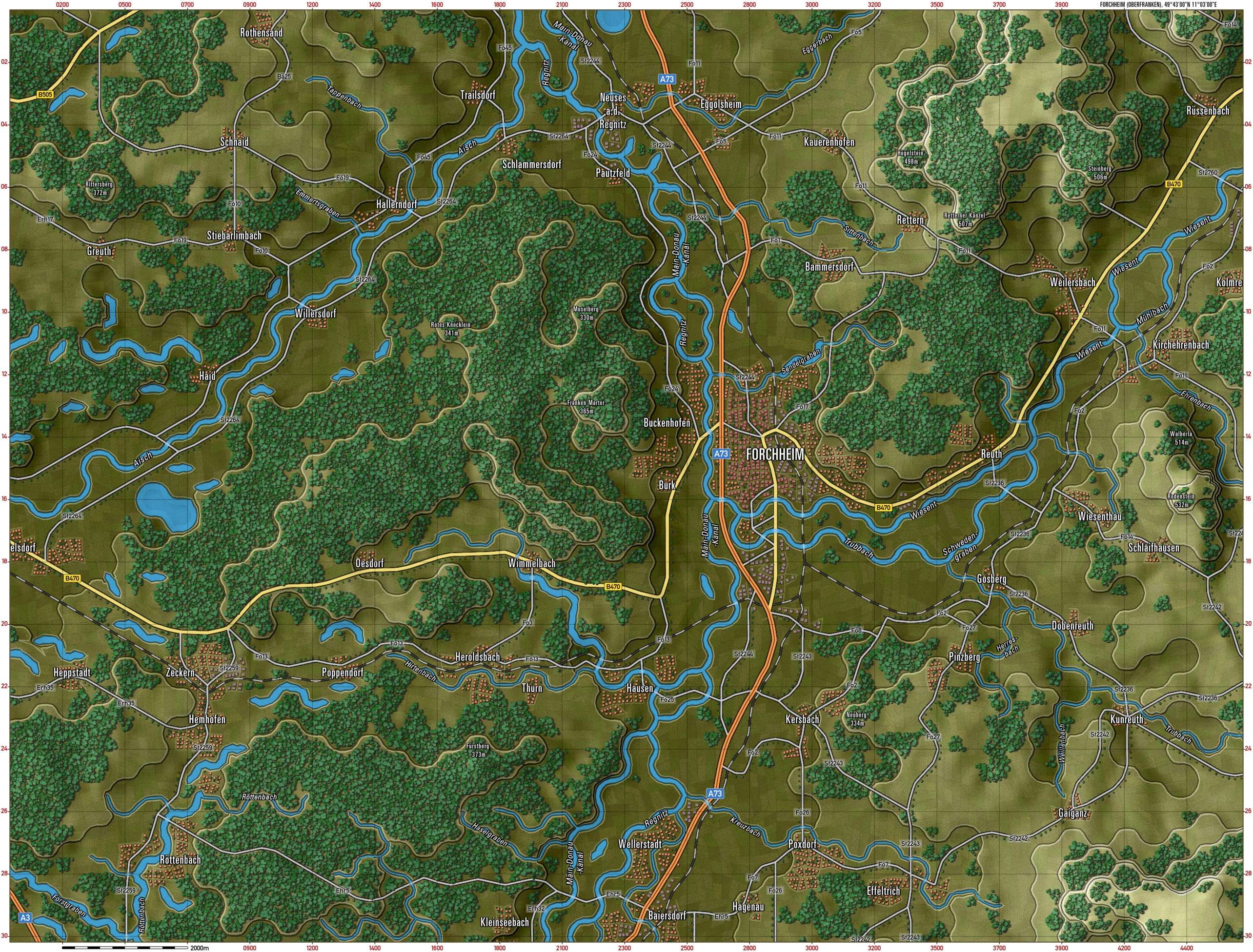 Forchheim Gameplay Map