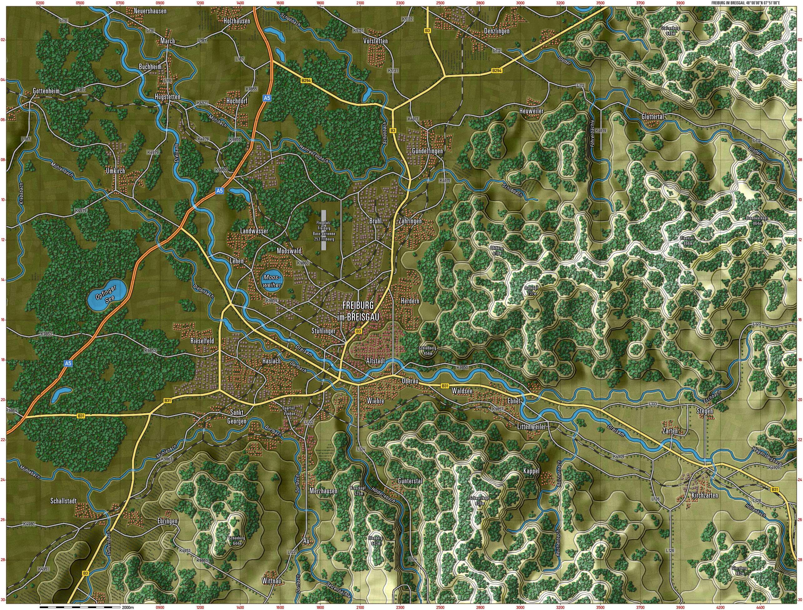 Freiburg Gameplay Map