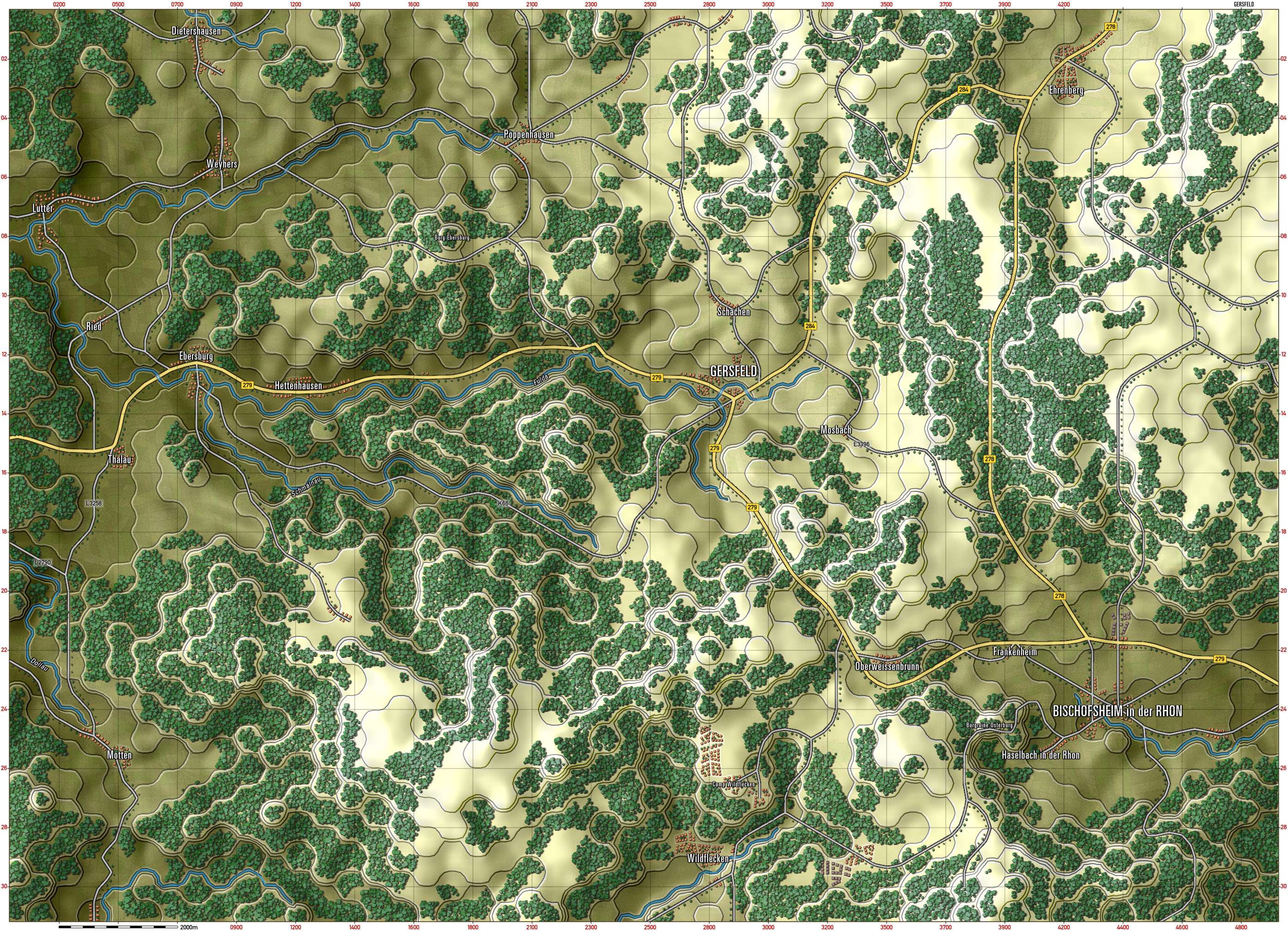 Gersfeld Gameplay Map