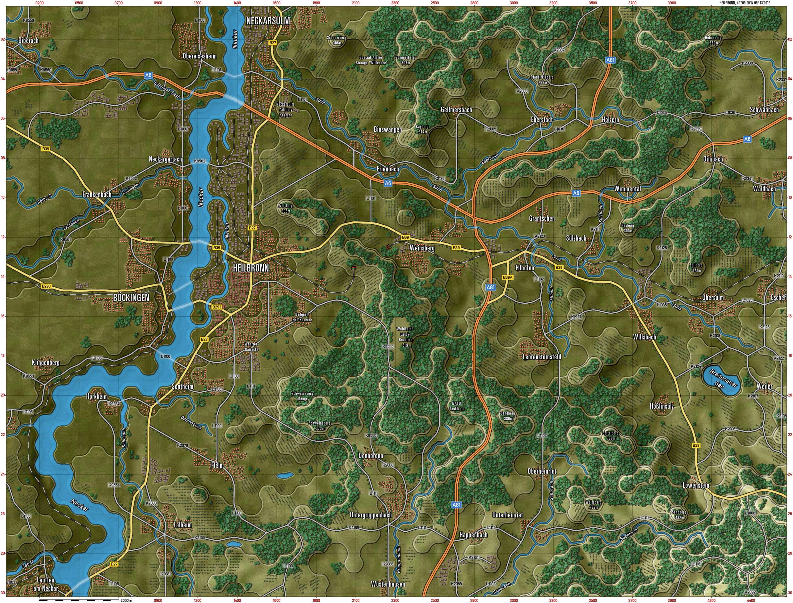 Heilbronn Gameplay Map