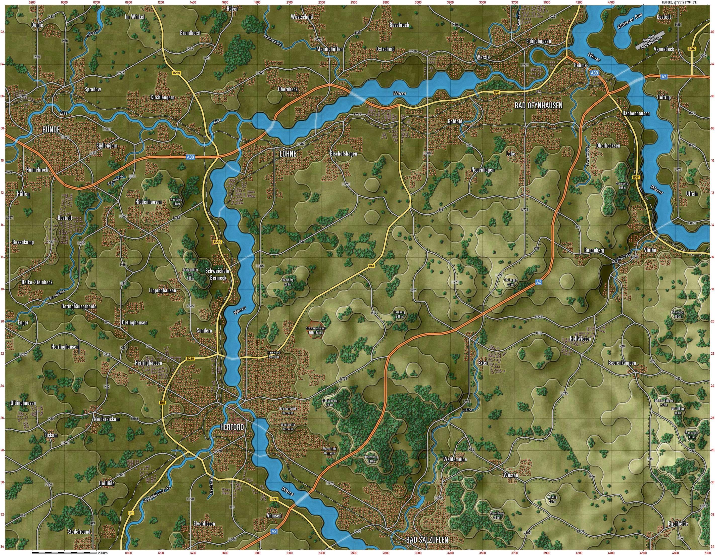 Herford Gameplay Map