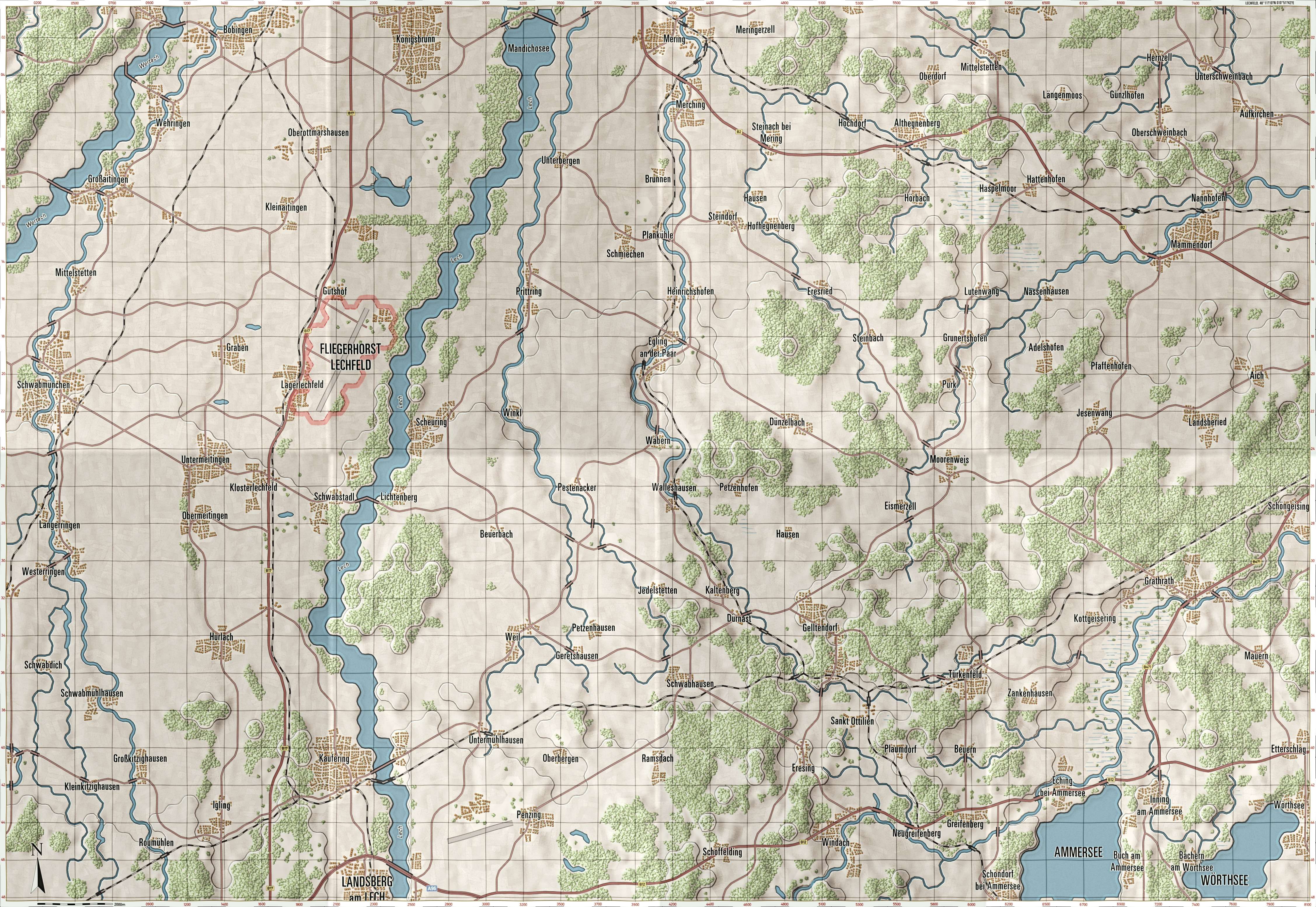 Lechfeld Briefing Map