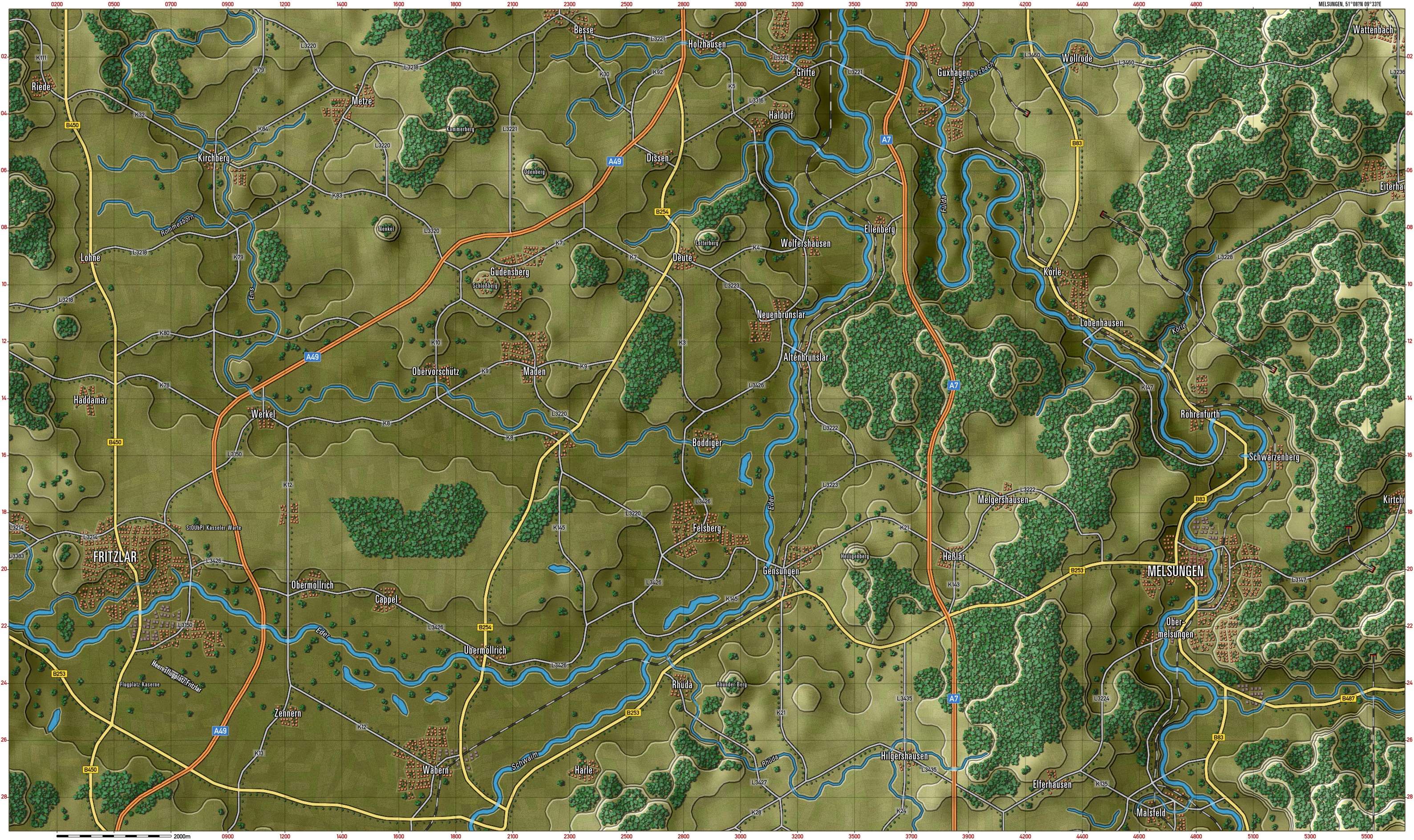 Melsungen Gameplay Map