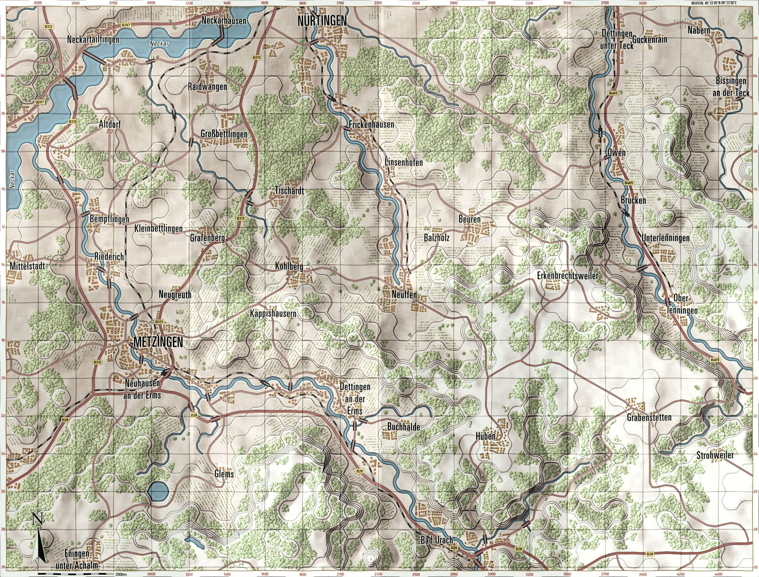 Neuffen Briefing Map