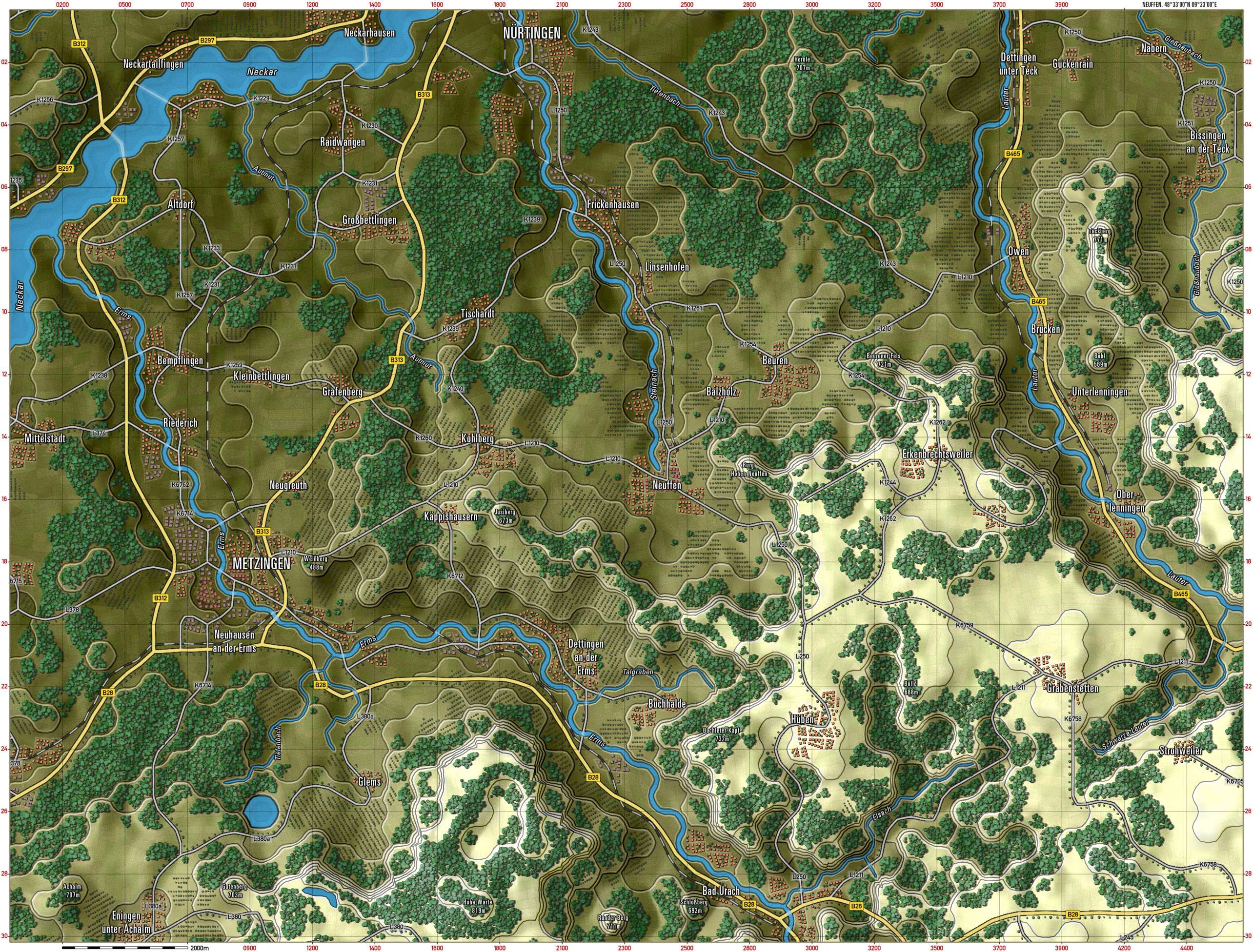 Neuffen Gameplay Map