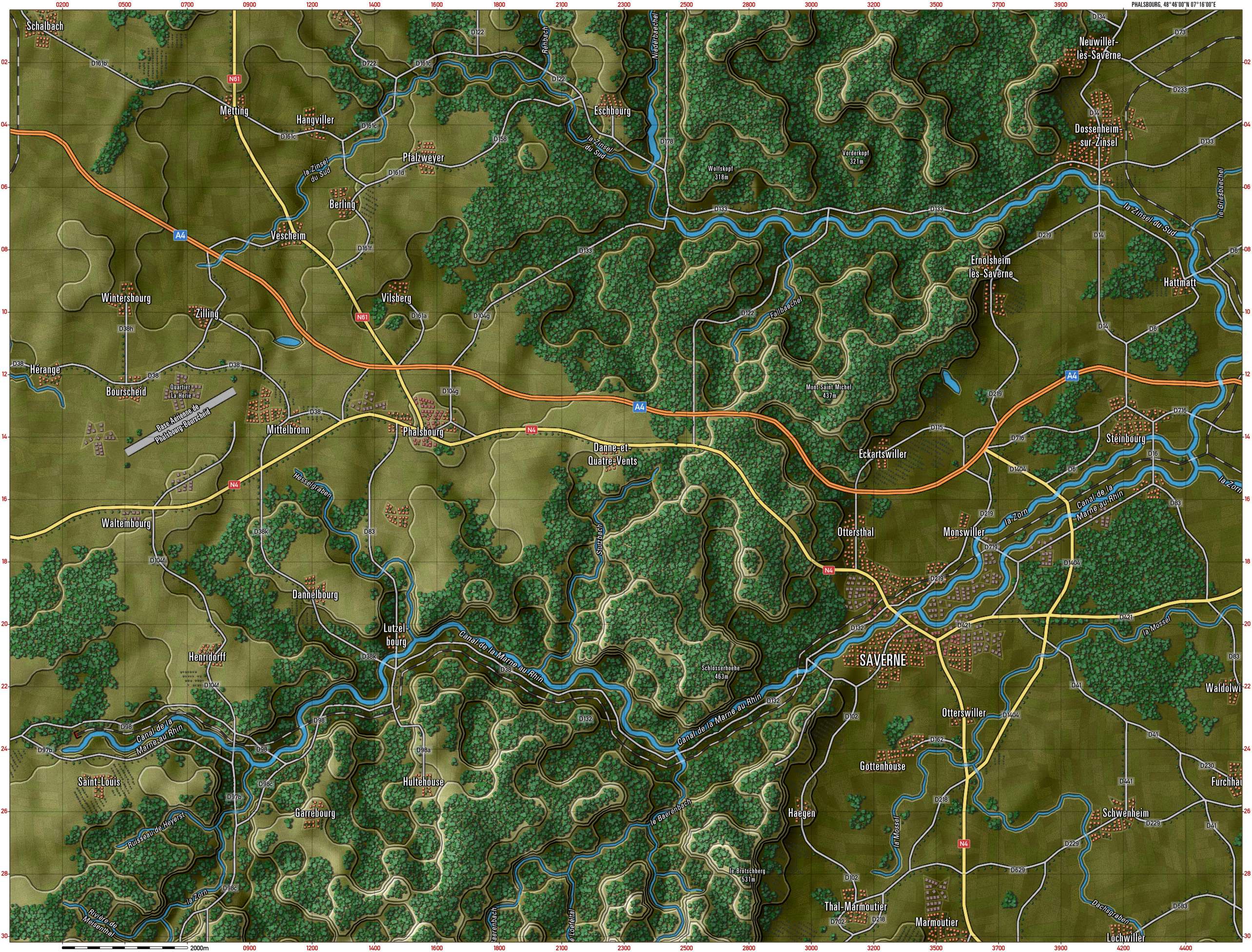 Phalsbourg Gameplay Map
