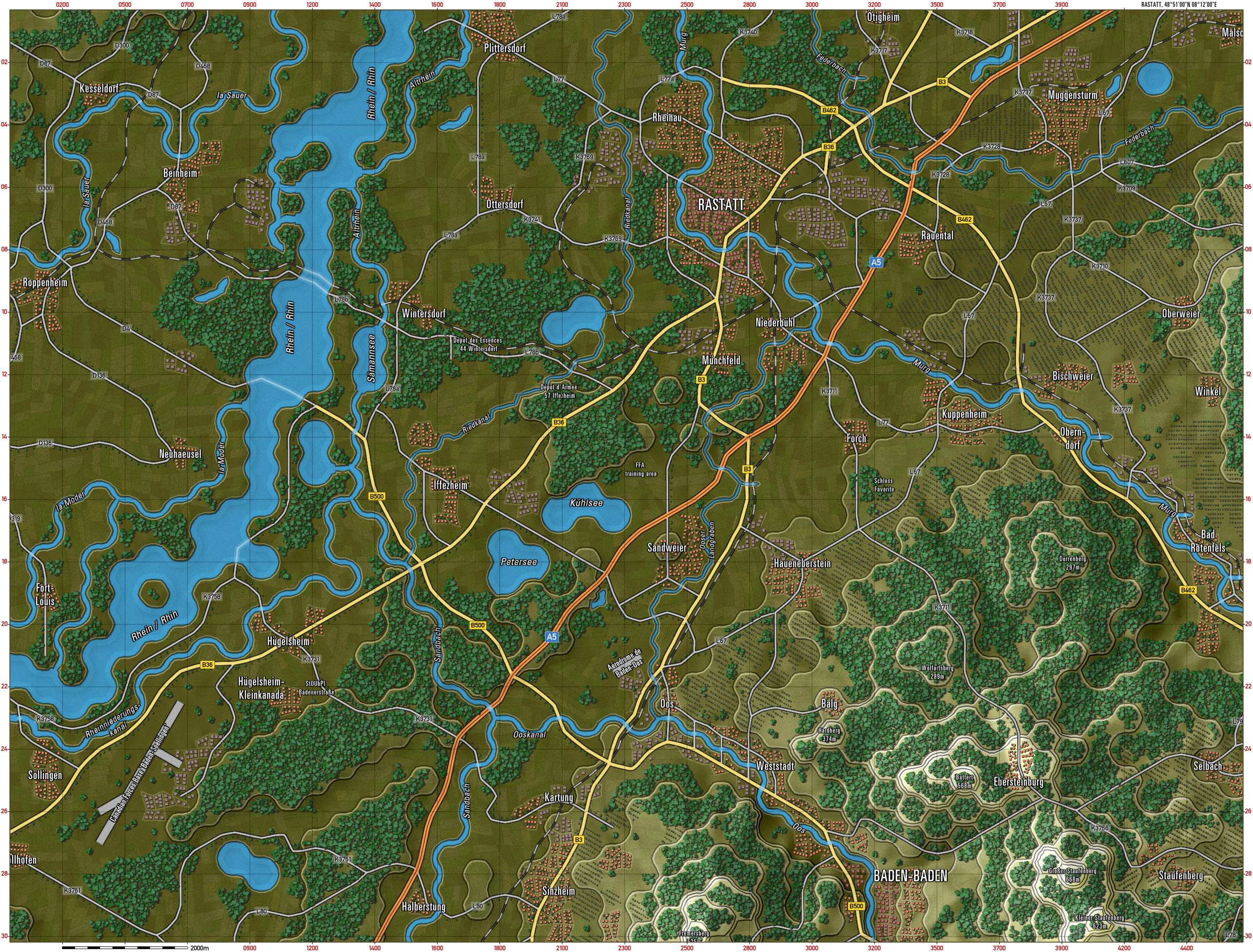 Rastatt Gameplay Map