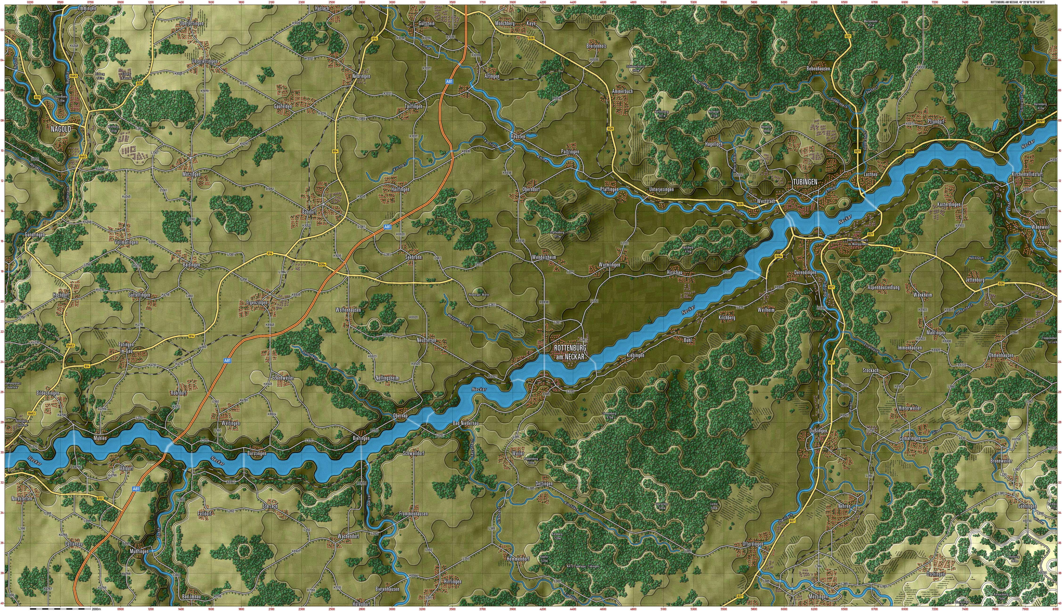 Rottenburg Gameplay Map