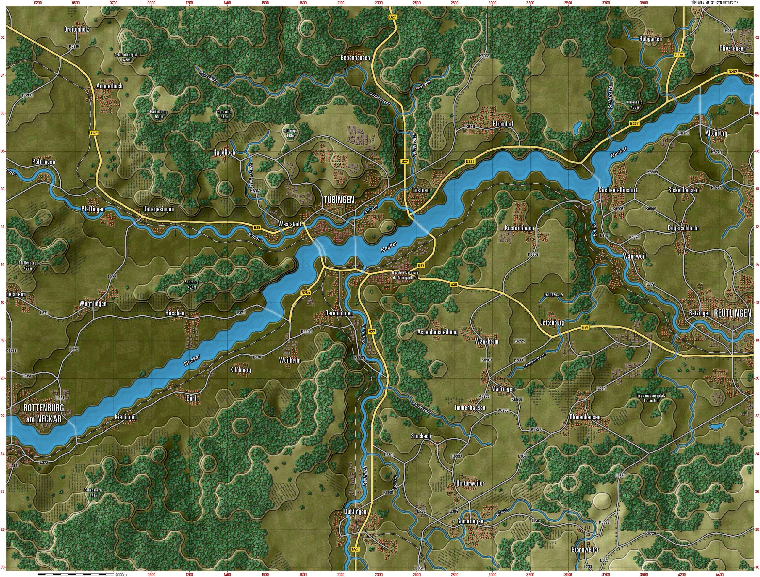 Tuebingen Gameplay Map