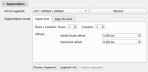 Segmentation panel